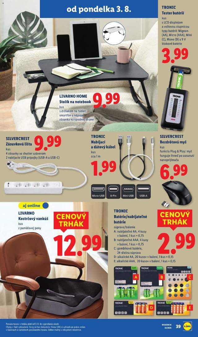 Nový Lidl leták od 03.08.