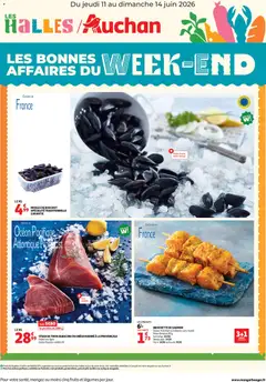 Prévisualisation de Auchan les bons plans du week-end dans votre hyper du magasin Auchan formulaire valide 11/06/2026