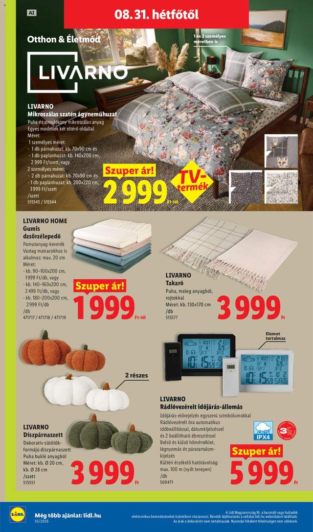 Új Lidl akciós újság 08.27.