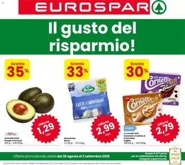 Anteprima dell'opuscolo Eurospar volantino dal negozio Eurospar valido da 20/08/2026