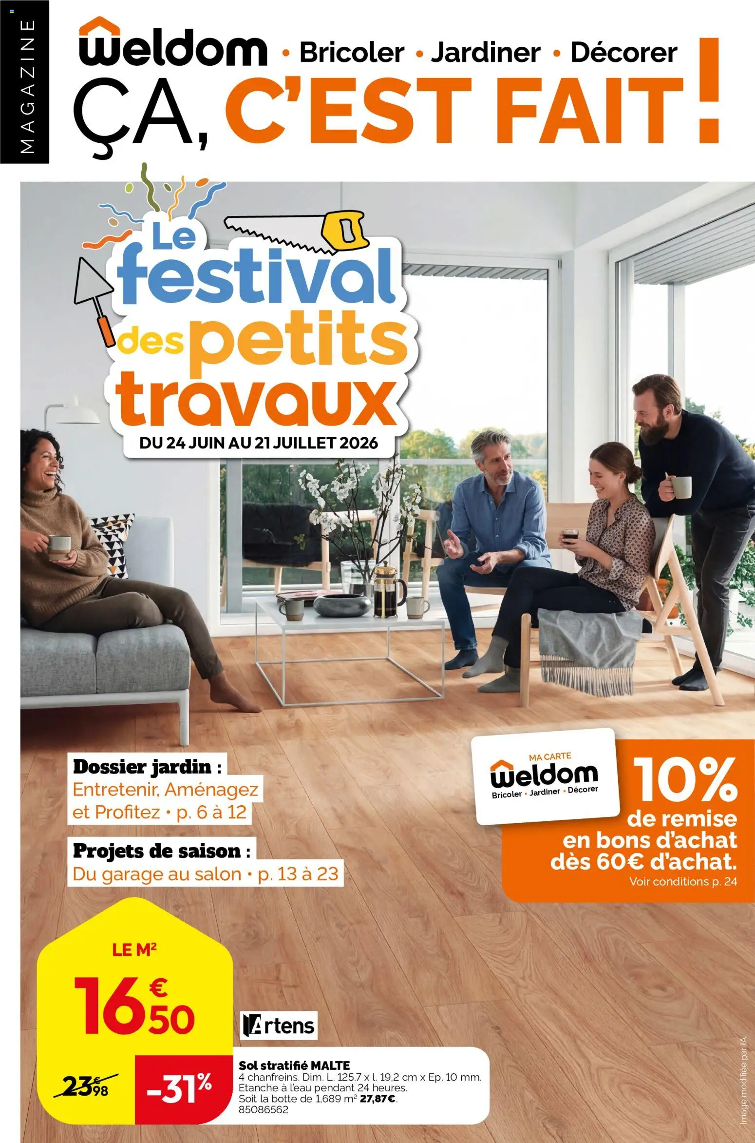 Prévisualisation de Weldom catalogue du magasin Weldom formulaire valide 23/06/2026 - Garage, Magazine, Sol stratifié