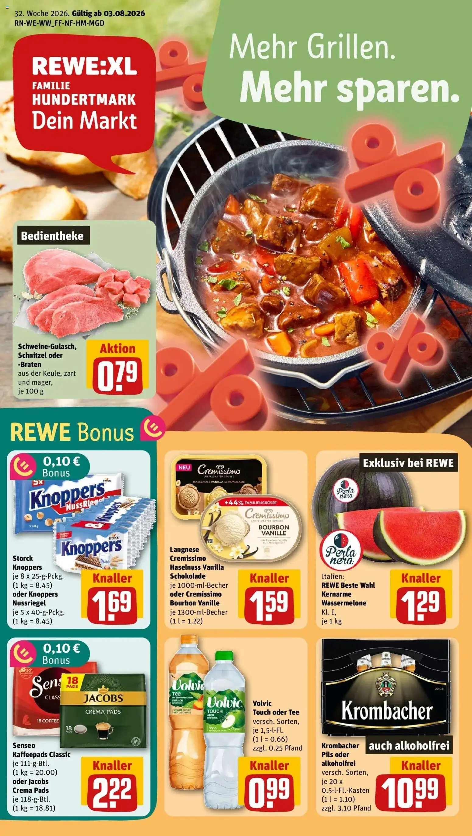 Vorschau von dem Prospekt des Geschäftes Rewe, gültig ab dem 03.08.2026