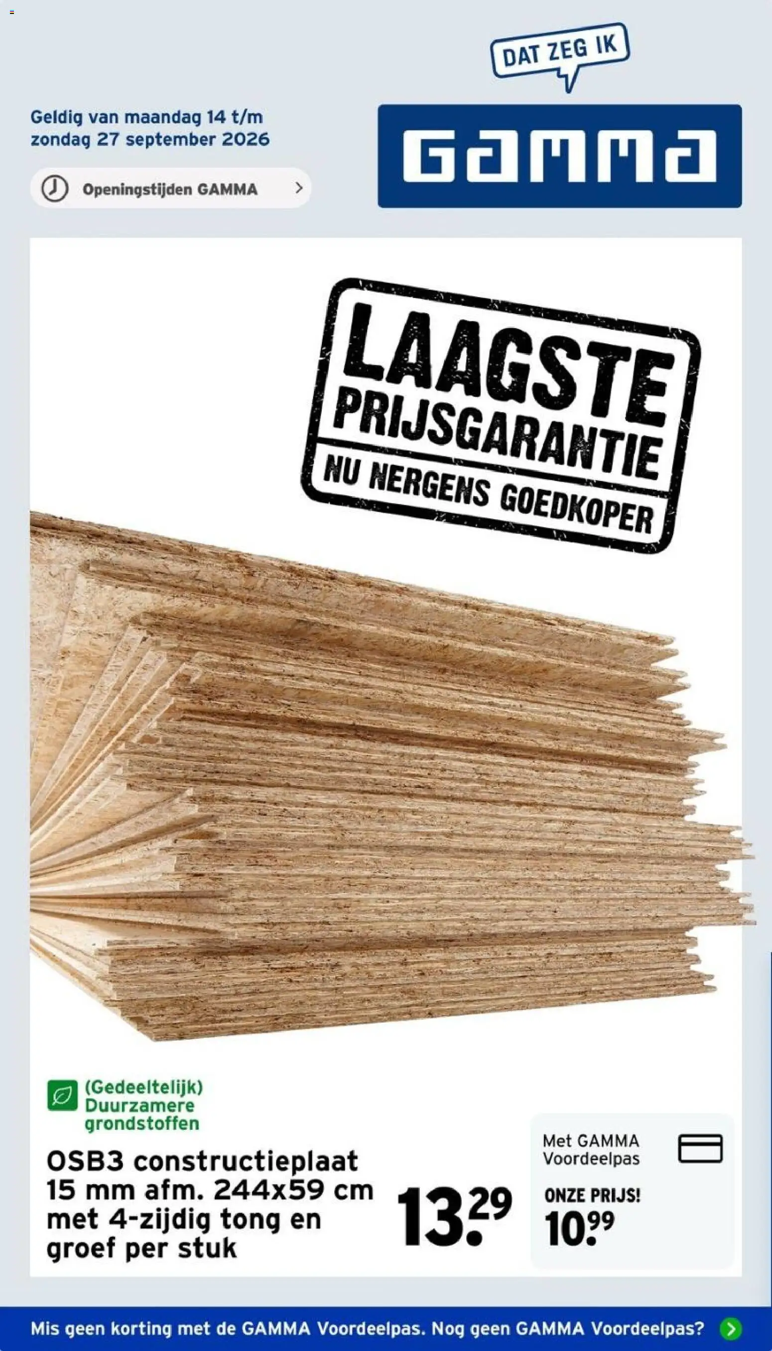 Voorbeeld van GAMMA folder van winkel GAMMA geldig vanaf 14-09-2026