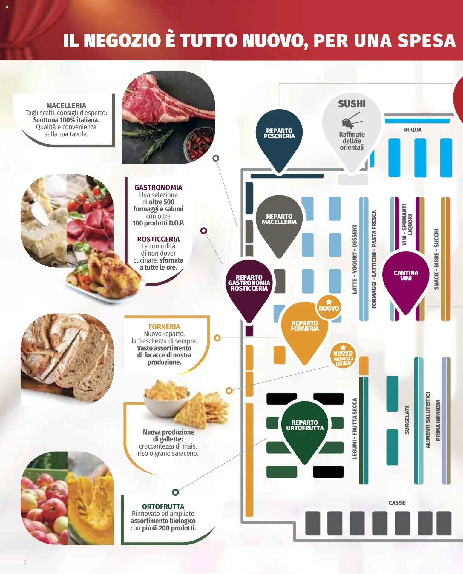 Anteprima dell'opuscolo Ipercoop volantino Extra offerte dal negozio Ipercoop valido da 22/10/2026 - Sushi, Pasta, Acqua, Latte, Yogurt, Dessert, Legumi, Frutta secca