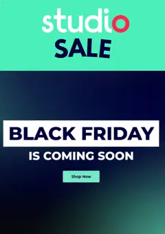 Preview of Studio Studio Black friday notice valid from 28/10/2026