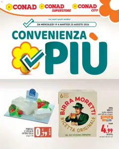 Anteprima dell'opuscolo Conad volantino Convenienza Più dal negozio Conad valido da 19/08/2026