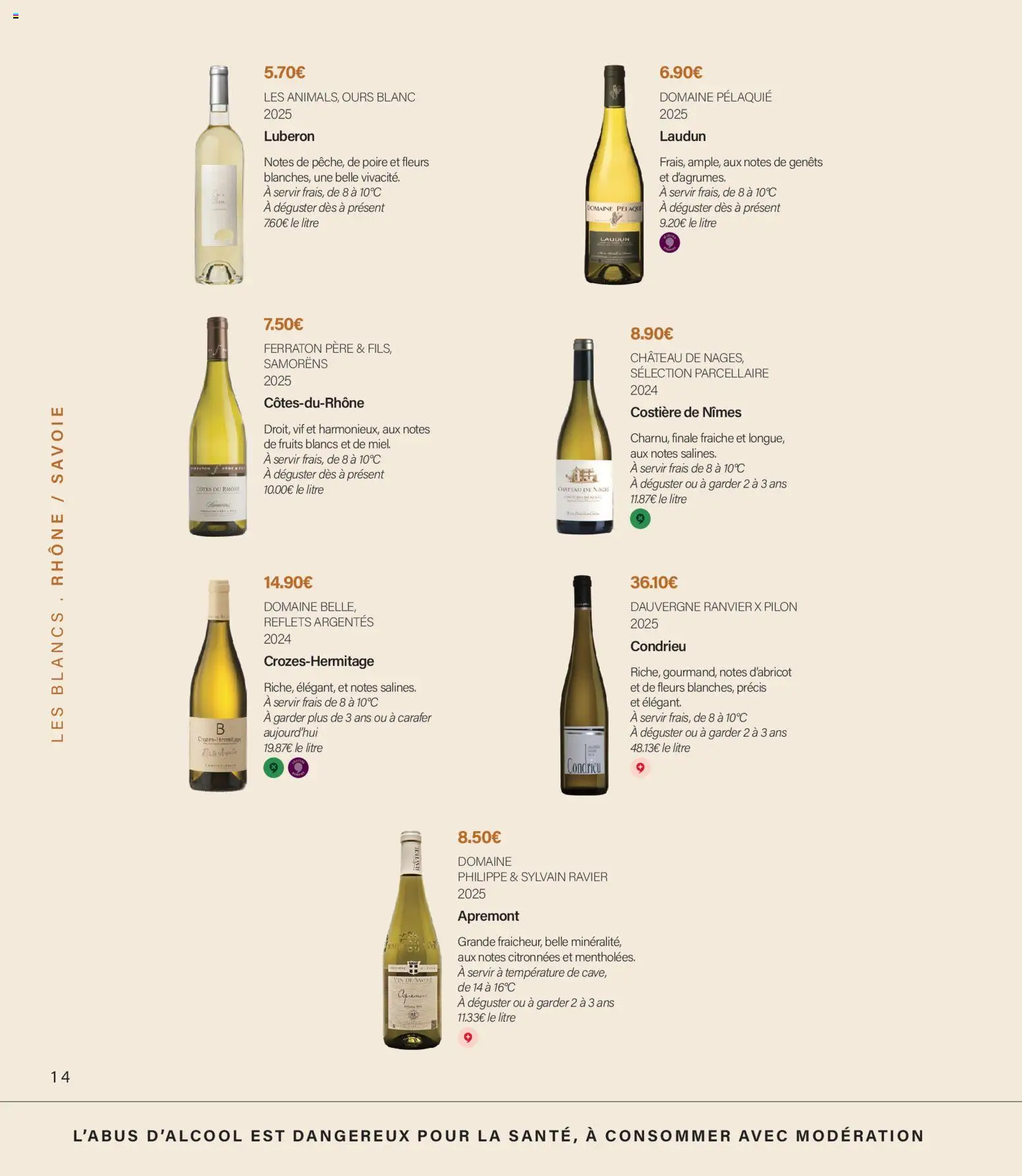 Prévisualisation de Monoprix - Guide foire aux vins du magasin Monoprix formulaire valide 11/09/2026 - Fleurs, Fruits, Poire, Condrieu
