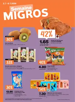 Vorschau des Merkblatts Migros aktionen FR vom Shop Migros gültig von 02.07.2026 bis 08.07.2026