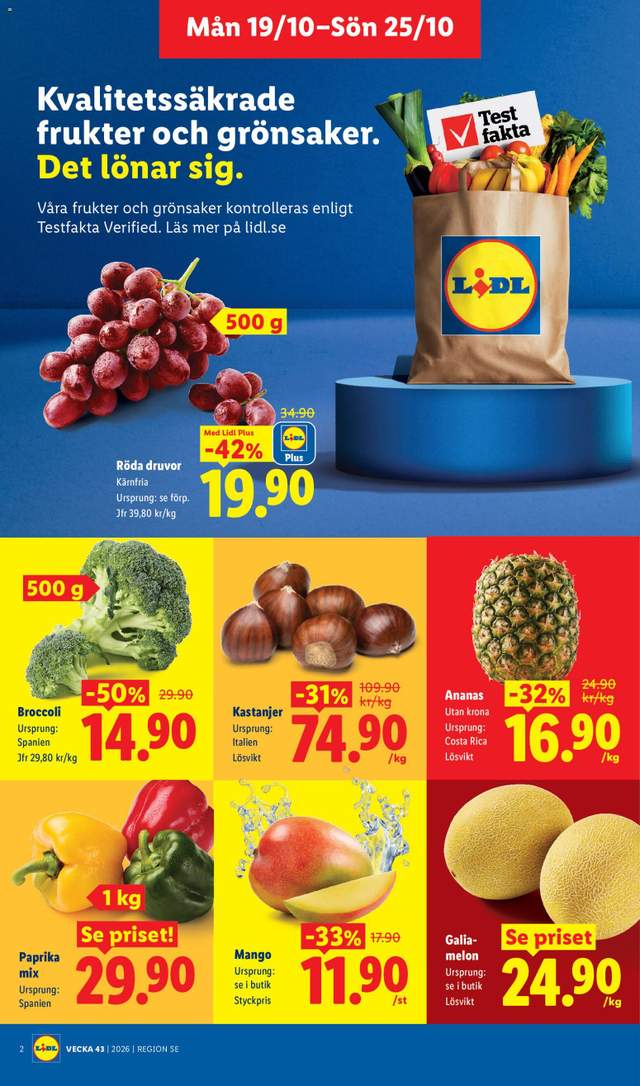 Nytt Lidl reklamblad från 19/10
