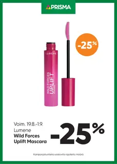 Kaupan Prisma Prisma - Wild Forces Uplift Mascara esikatselu, voimassa 19/08/2026