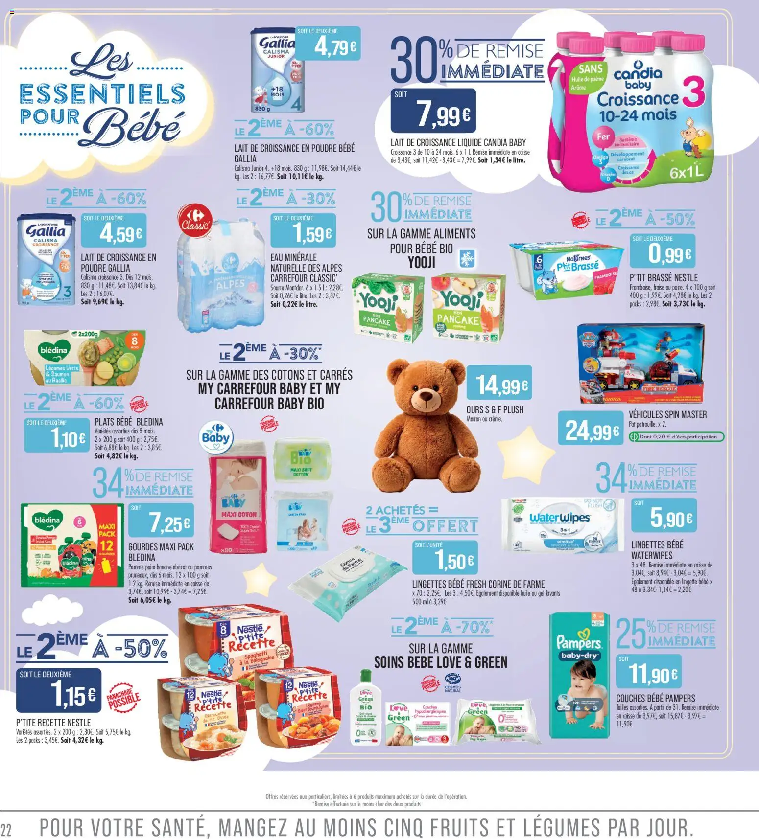 Prévisualisation de Match Supermarché - La match mania du magasin Match Supermarché formulaire valide 27/10/2026 - Fruits, Fraise, Lait, Saumon, Dinde, Corine de Farme, Oméga, Candia Baby