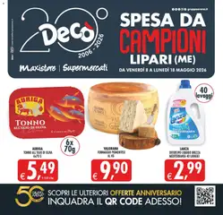 Anteprima dell'opuscolo Decò volantino Maxistore, Supermercati Lipari dal negozio Decò valido da 08/05/2026