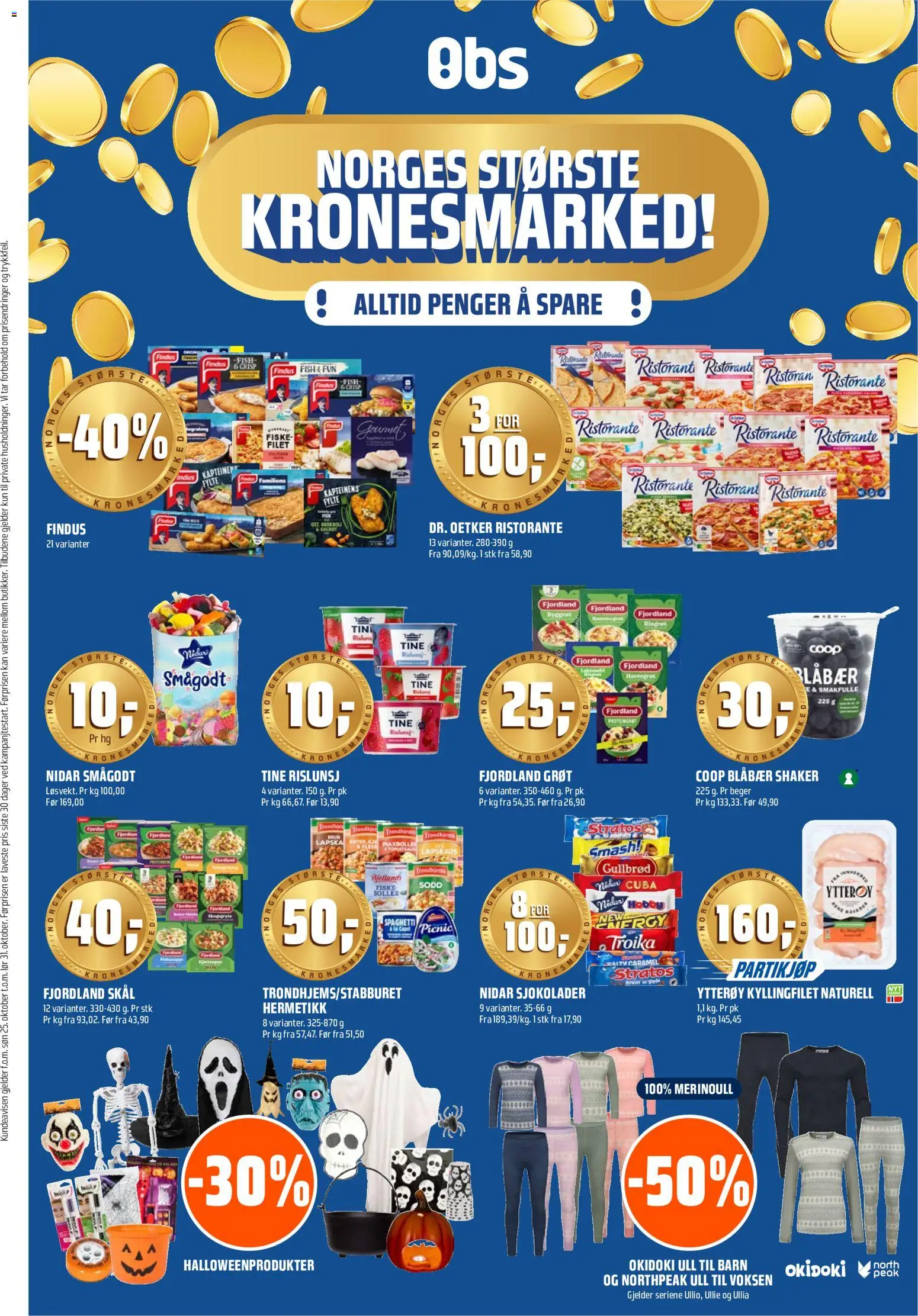 Forhåndsvis Coop Obs kundeavis fra butikk Coop Obs gyldig fra 25/10/2026
