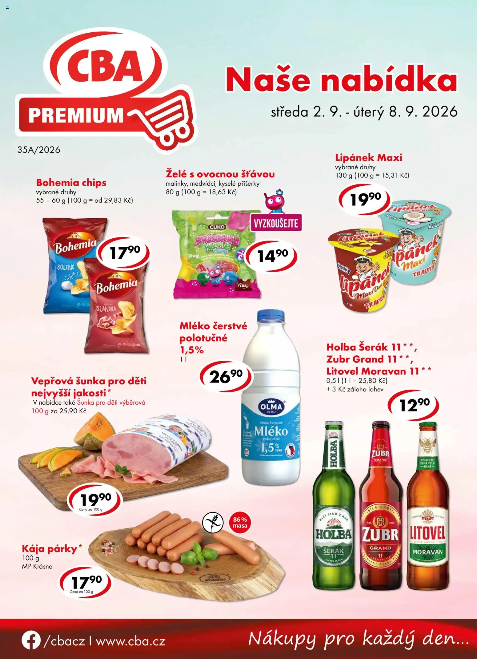 Náhled nabídky: CBA CBA leták - Premium platný od 02.09.2026