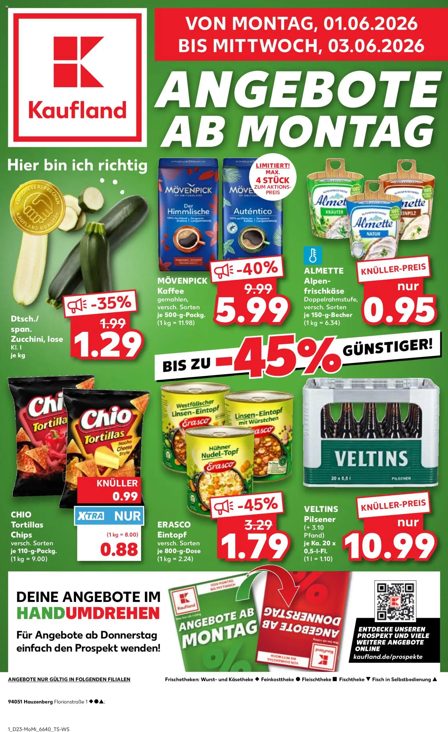 Náhled nabídky: Kaufland Německo Kaufland Německo leták - Angebote ab Montag platný od 01.06.2026