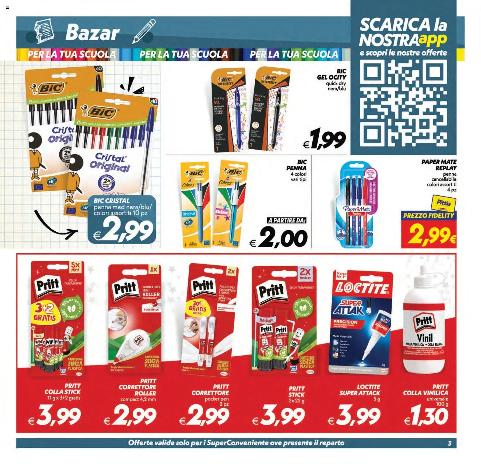 Anteprima dell'opuscolo SuperConveniente volantino Catania, Misterbianco dal negozio SuperConveniente valido da 01/09/2026 - Correttore, Colla