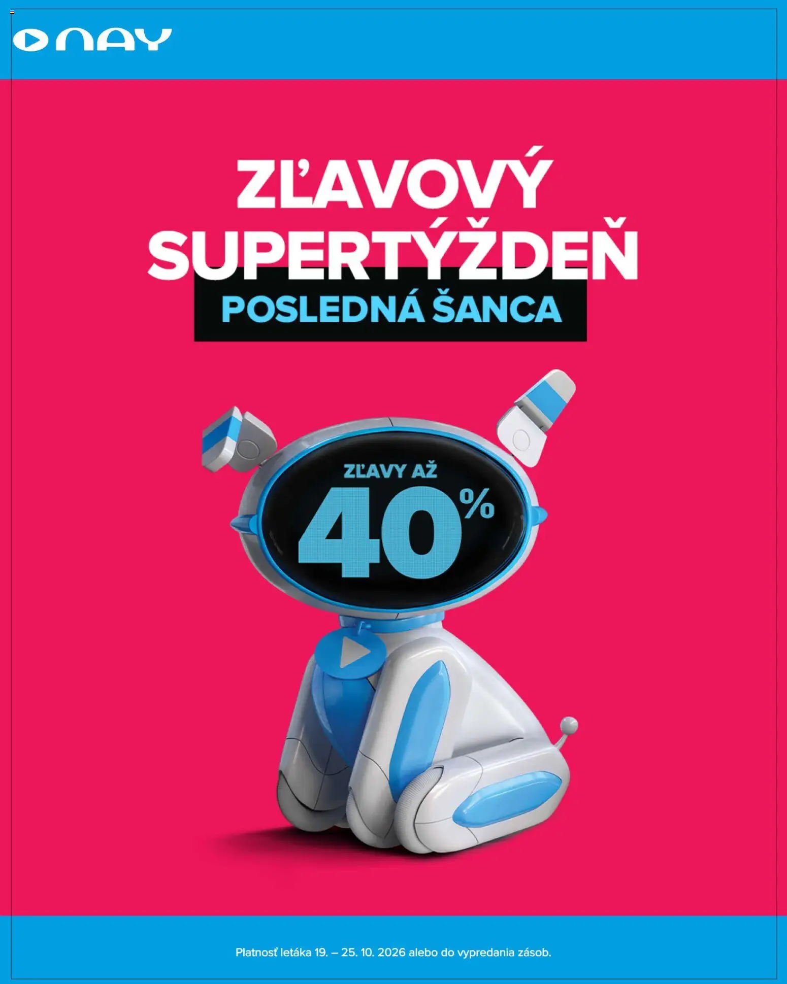Náhľad NAY Elektrodom letáku platného od 19.10.2026