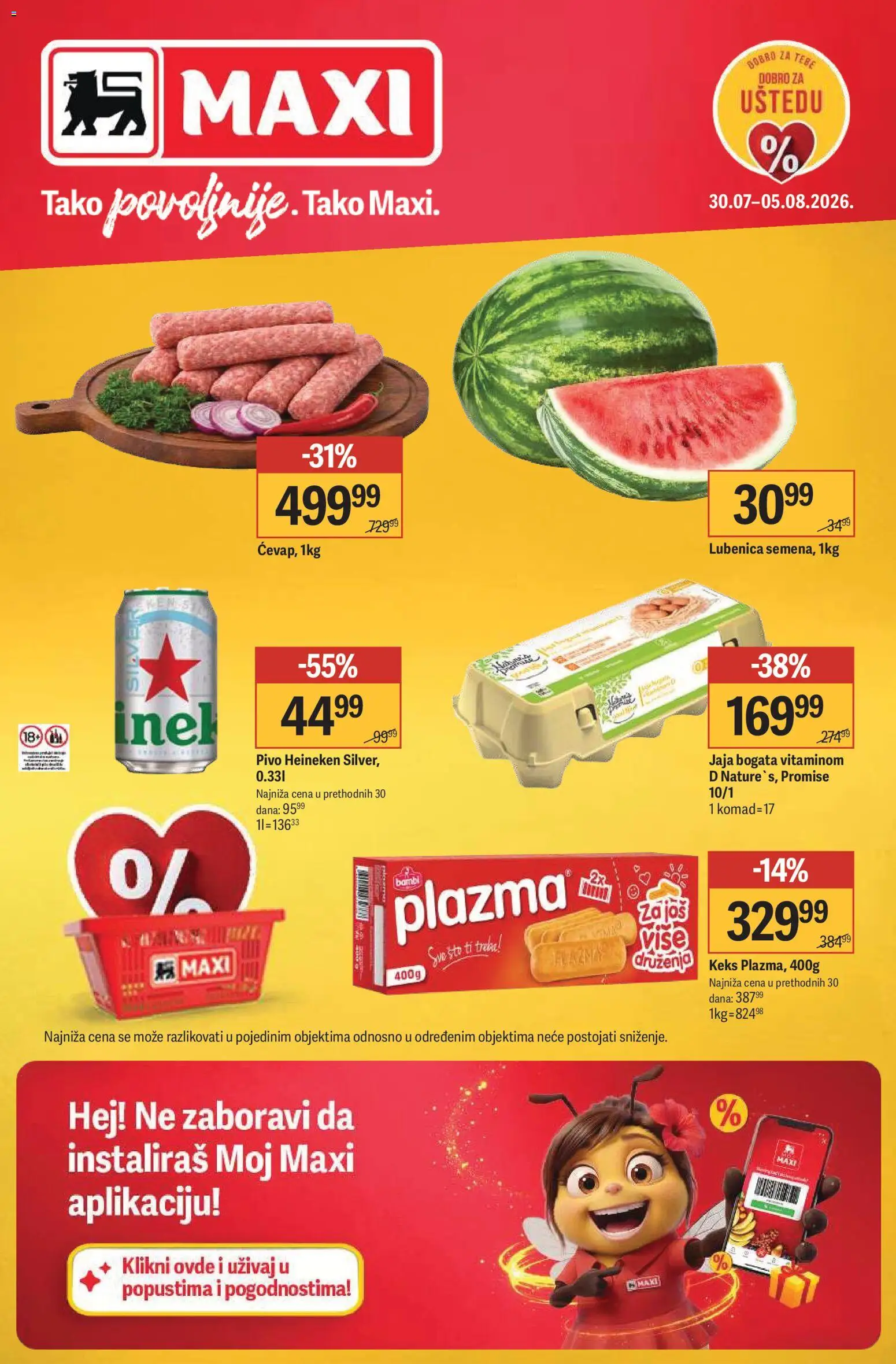 Pregled Maxi kataloga - važi od 30.07.2026