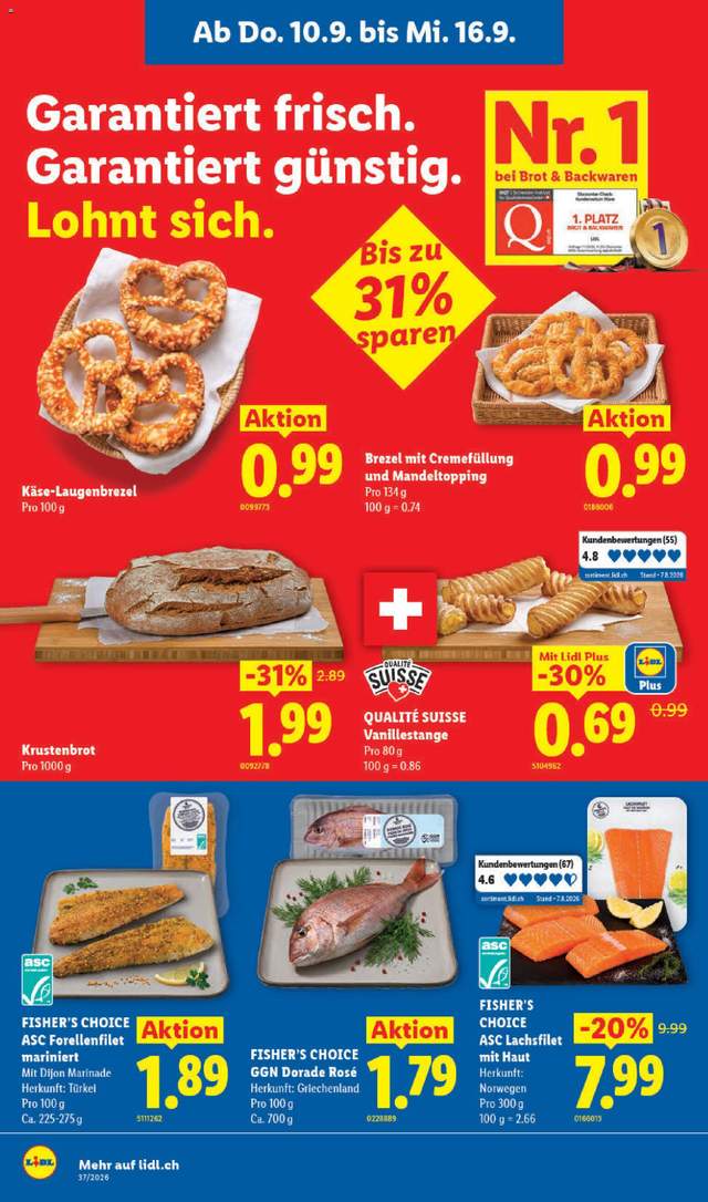 Neue Lidl Aktionen ab 10.09.