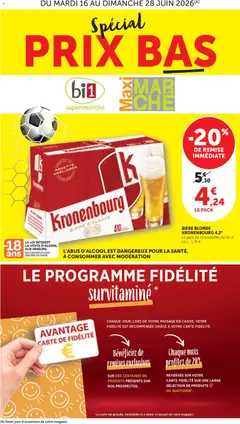 Prévisualisation de bi1 Catalogue du magasin bi1 formulaire valide 16/06/2026