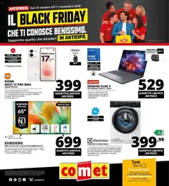 Anteprima dell'opuscolo Comet Black Friday dal negozio Comet valido da 29/10/2026
