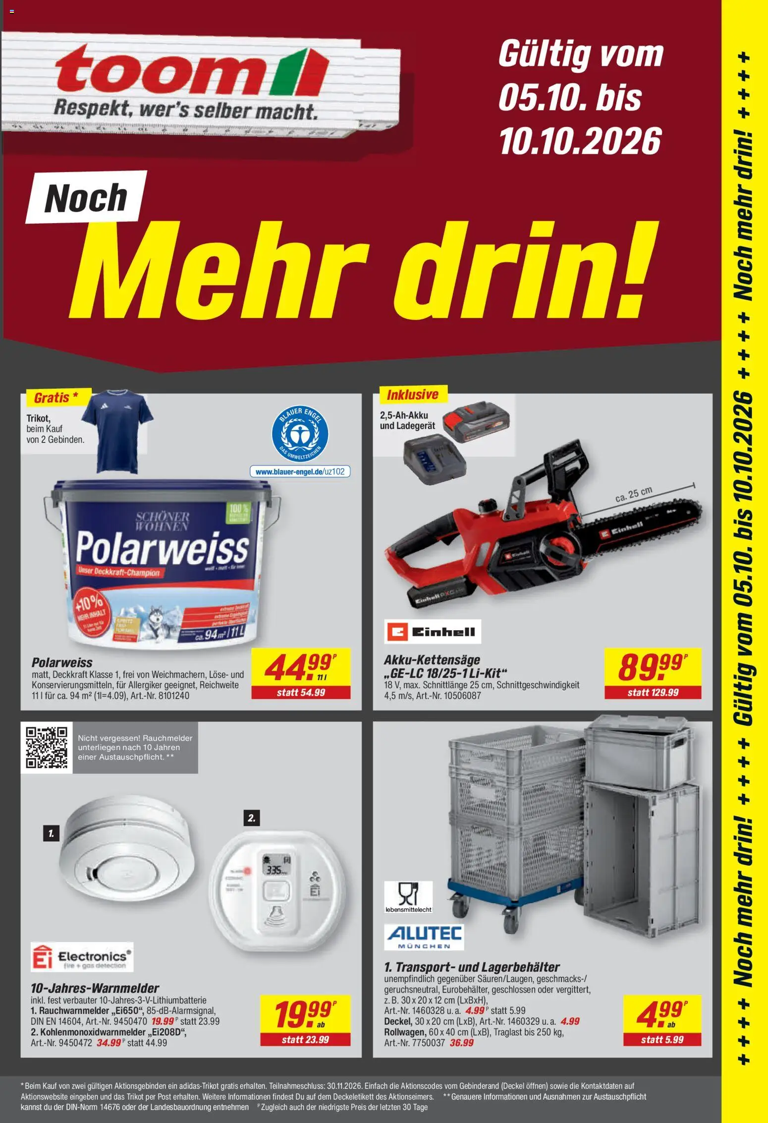 Vorschau von dem Prospekt des Geschäftes Toom Baumarkt, gültig ab dem 05.10.2026 - Ladegerät