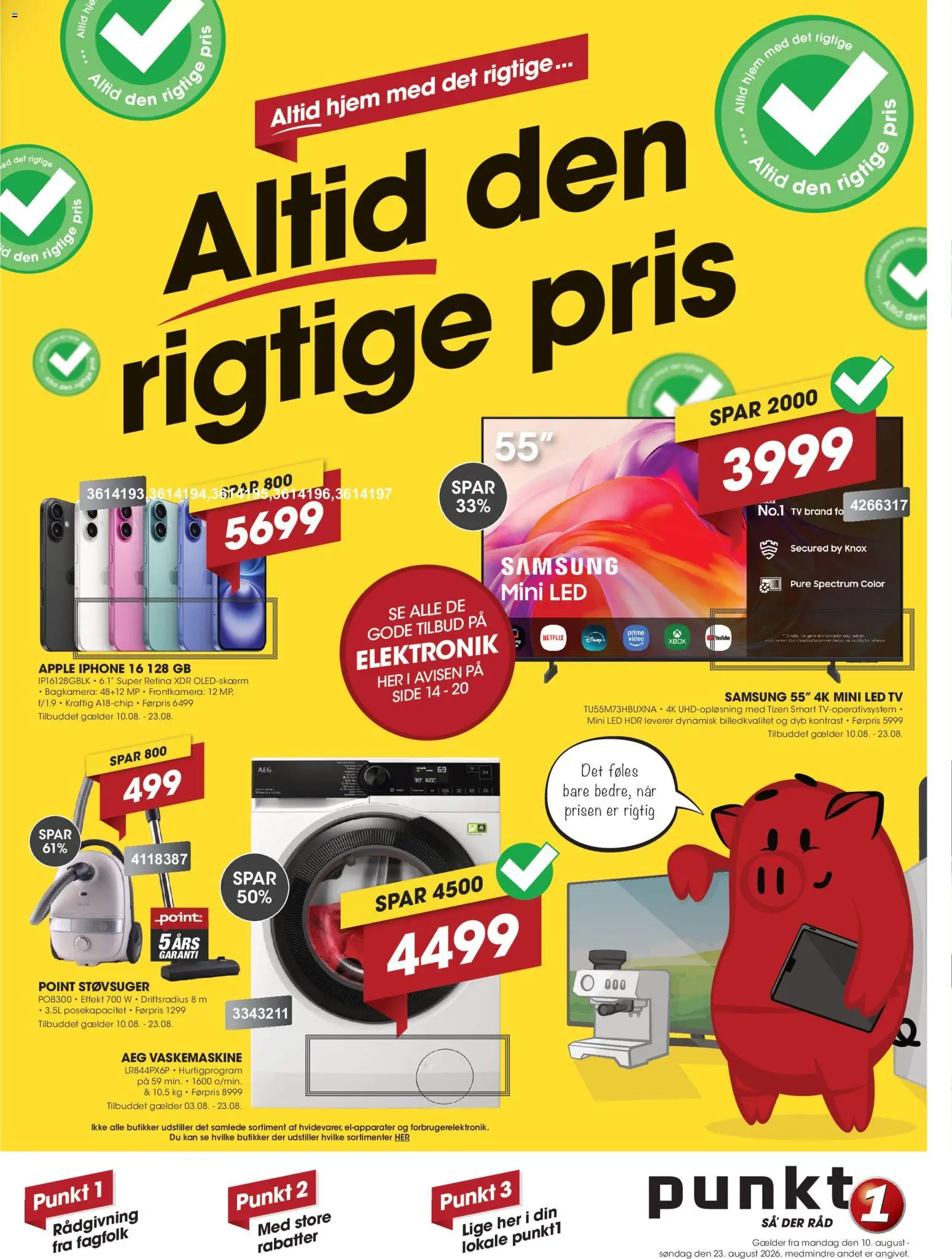 Eksempel på tilbudsavis Punkt1 - Tilbudsavis fra butik Punkt1 gyldig fra 10/08/2026