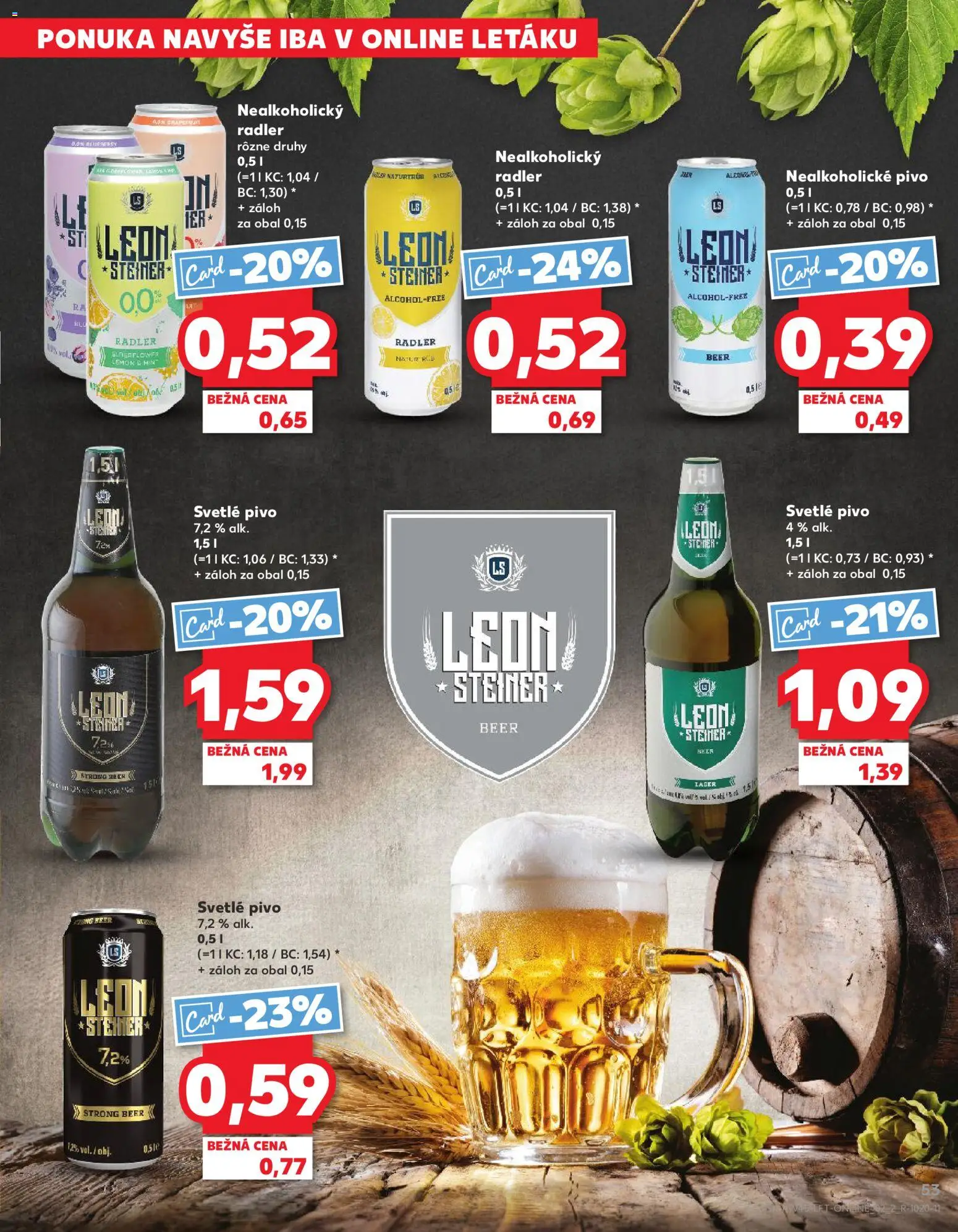 Náhľad Kaufland letáku platného od 06.11.2025 - Pivo, Radler, Nealkoholické pivo