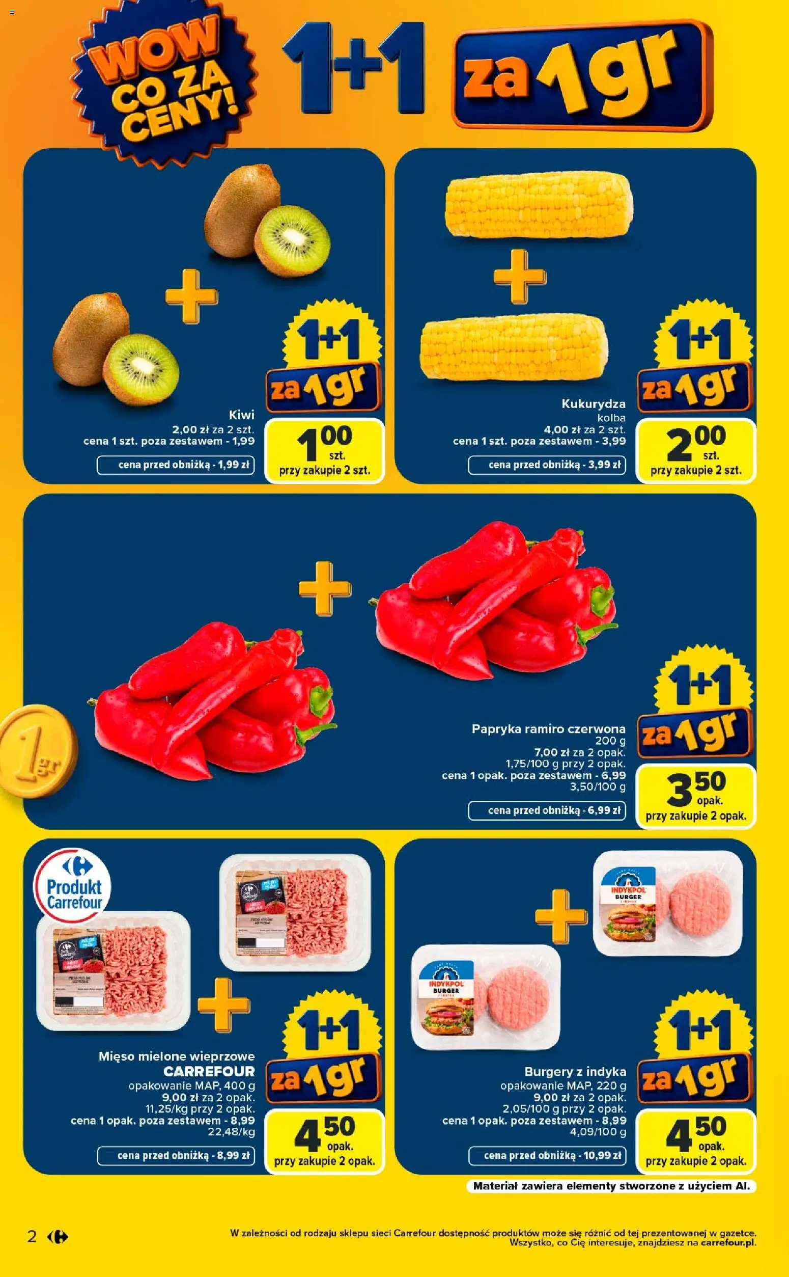 Pogląd gazetki "Carrefour gazetka - Wow co za ceny" ze sklepu Carrefour ważnej od 07.09.2026