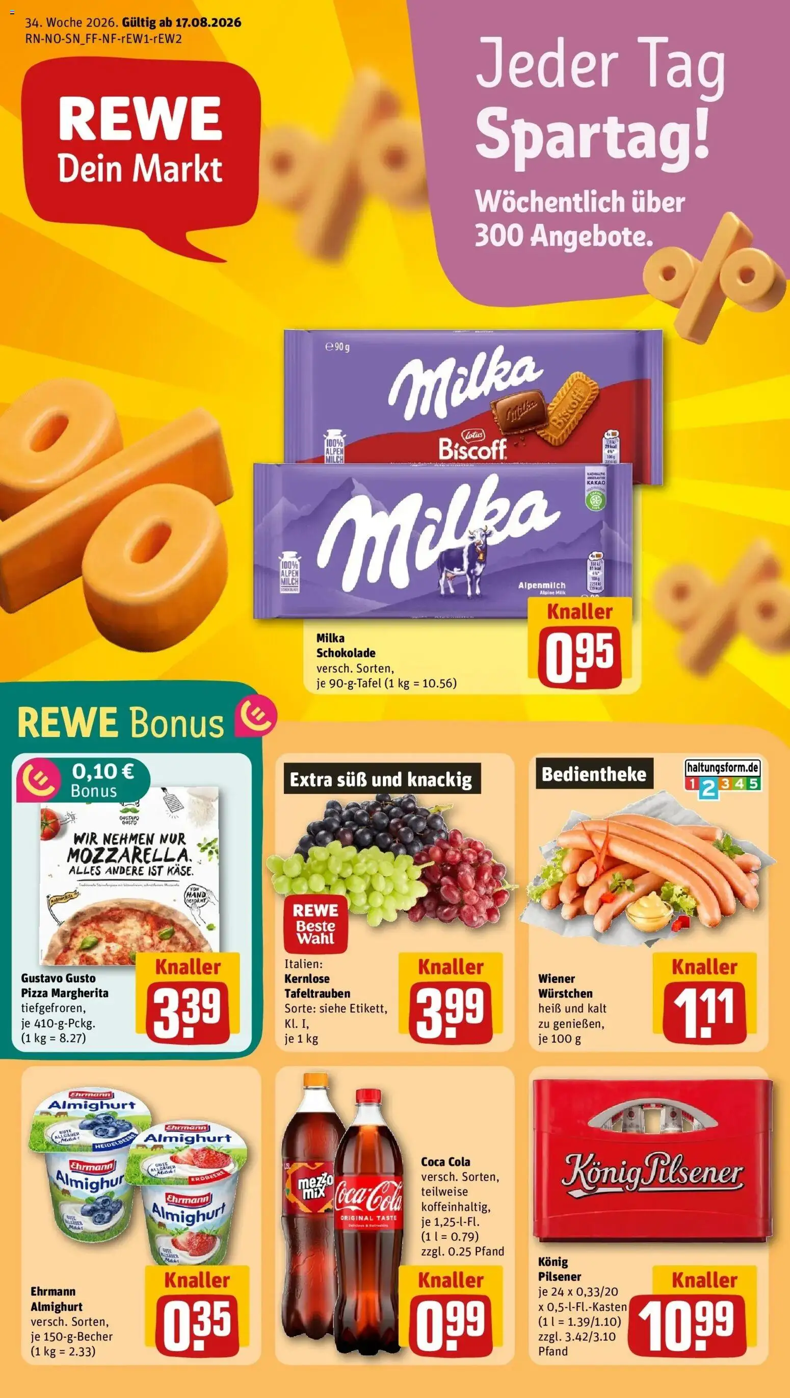 Vorschau von dem Prospekt des Geschäftes Rewe, gültig ab dem 17.08.2026