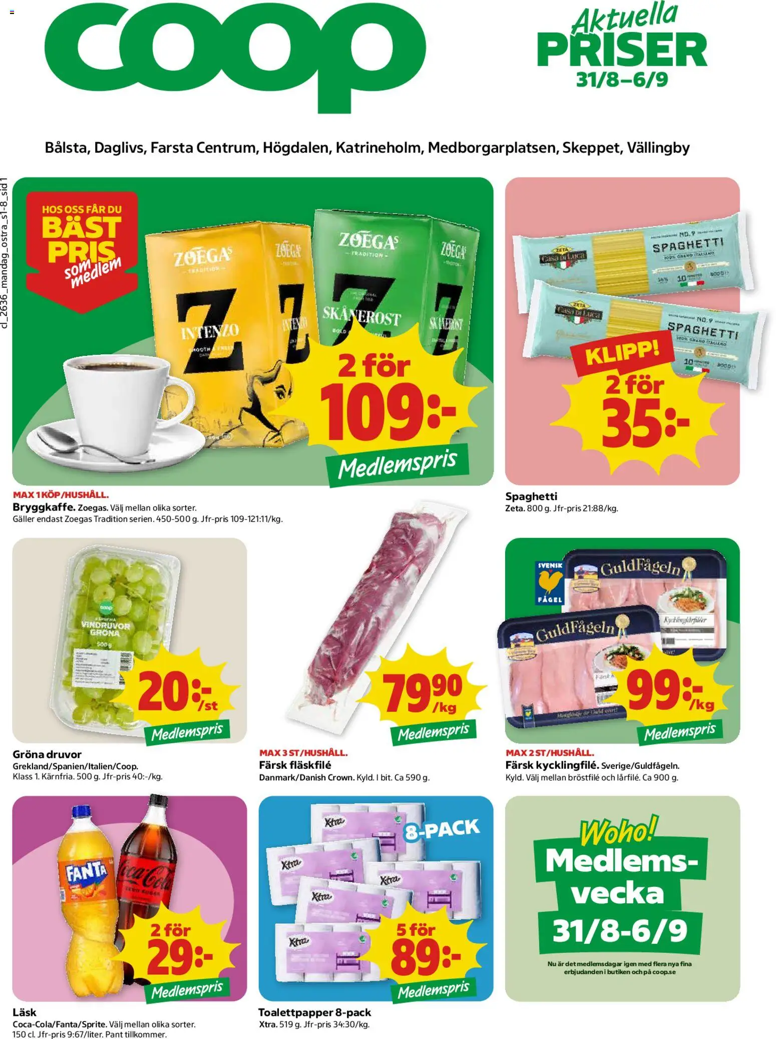 Förhandsgranska reklamblad Coop erbjudanden från butik Coop gäller från 31/08/2026