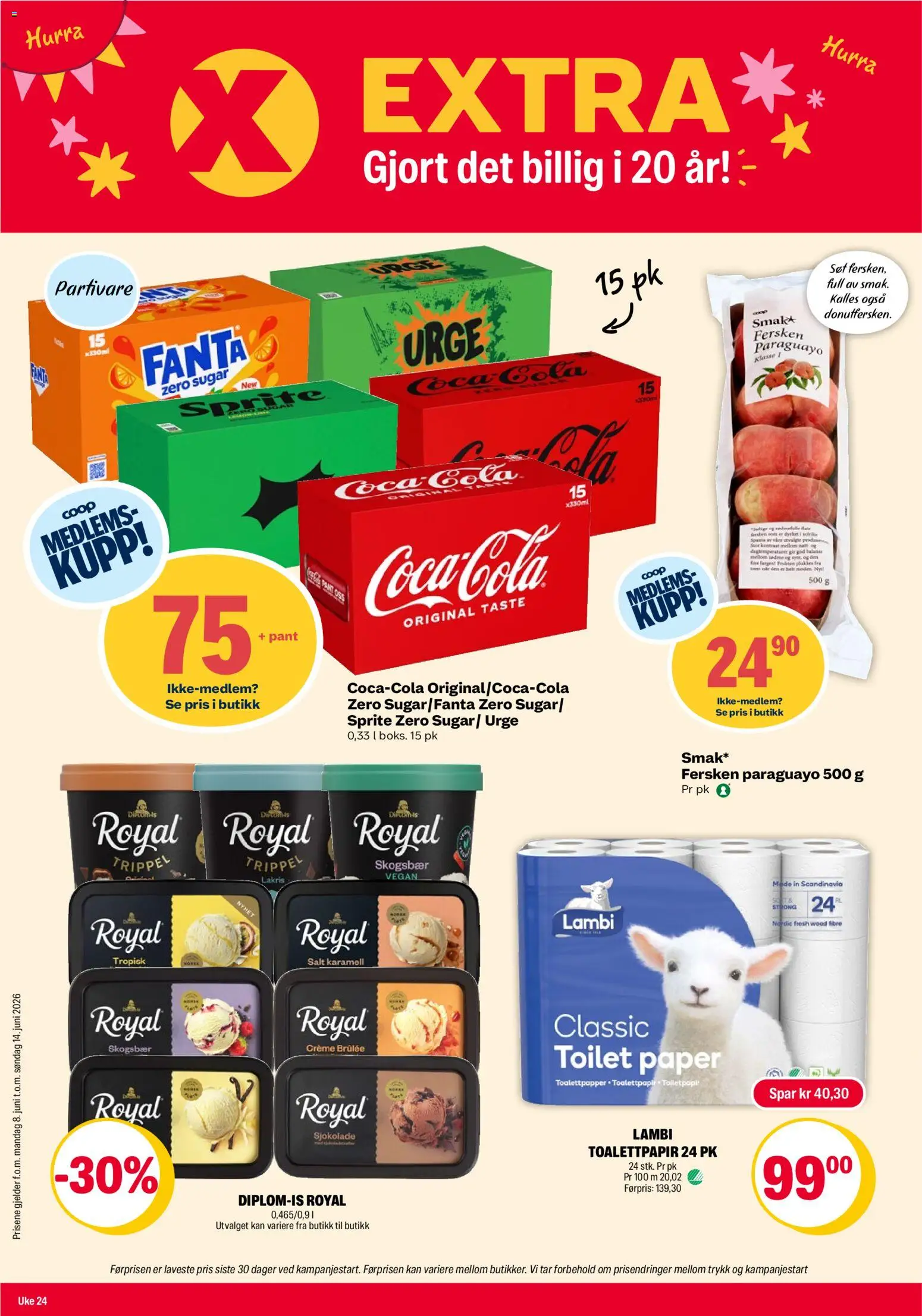 Forhåndsvis Coop Extra kundeavis fra butikk Coop Extra gyldig fra 08/06/2026