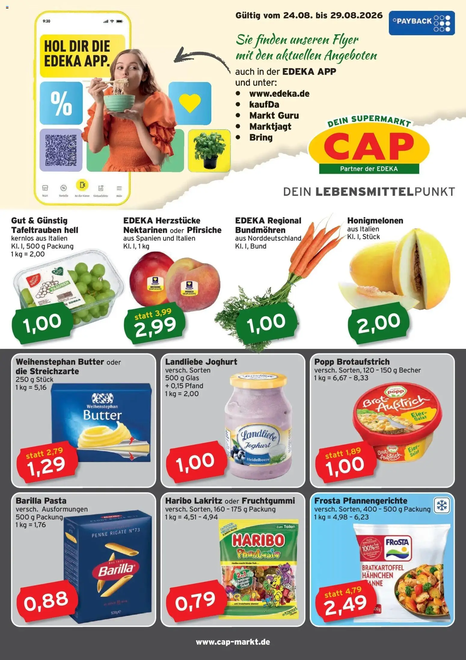 Vorschau von dem Prospekt des Geschäftes CAP Markt, gültig ab dem 24.08.2026
