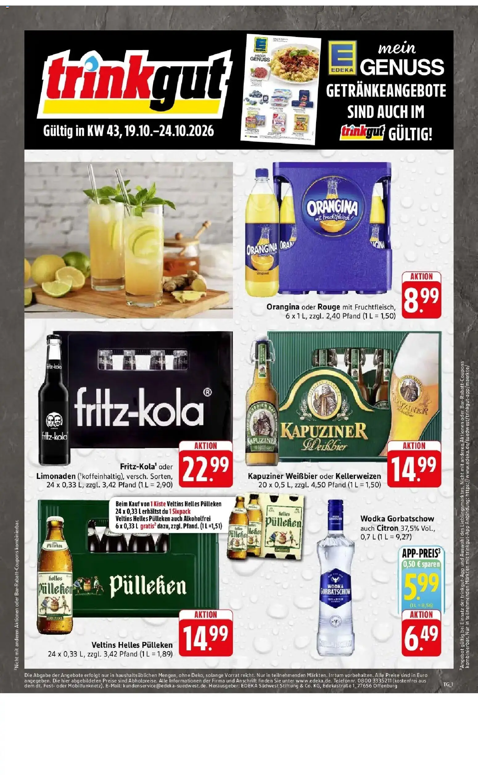 Vorschau von dem Prospekt des Geschäftes Edeka, gültig ab dem 19.10.2026