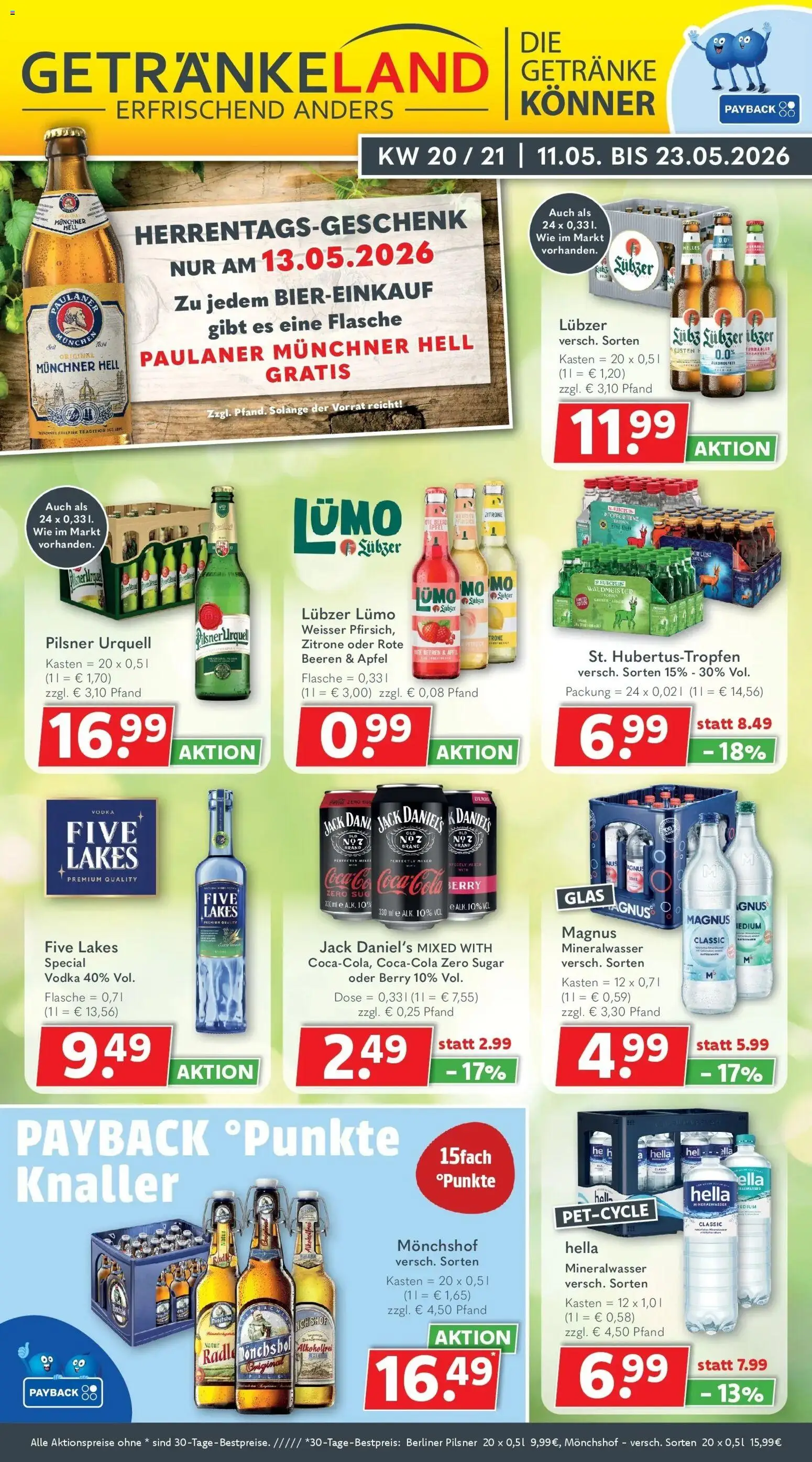 Vorschau von dem Prospekt des Geschäftes Getränkeland, gültig ab dem 10.05.2026