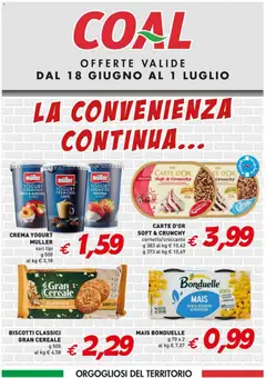 Anteprima dell'opuscolo Coal volantino La Convenienza Continua dal negozio Coal valido da 18/06/2026