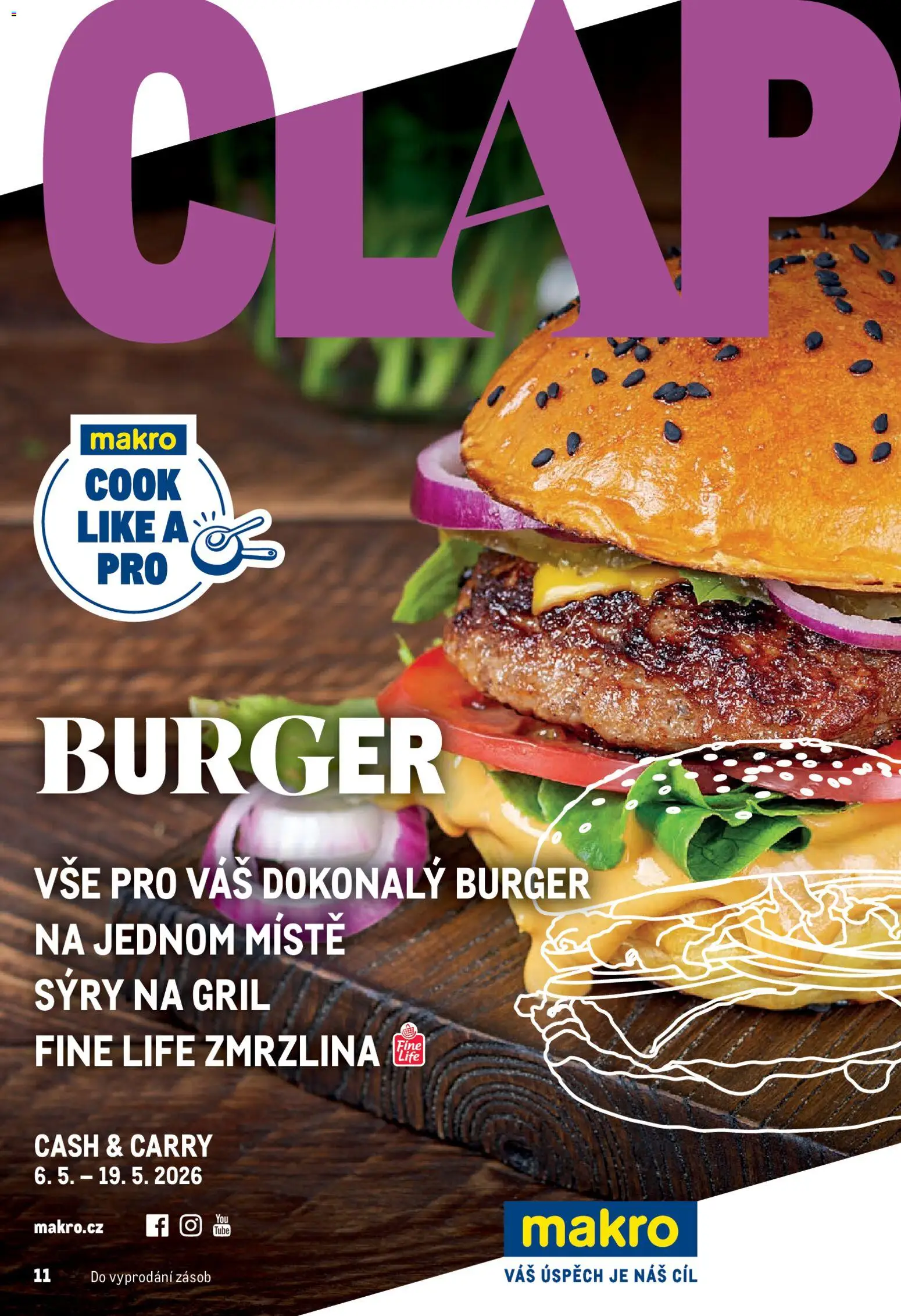 Náhled nabídky: Makro Makro leták - Pro milovníky jídla platný od 06.05.2026 - Burger, Zmrzlina, Gril, Sýry