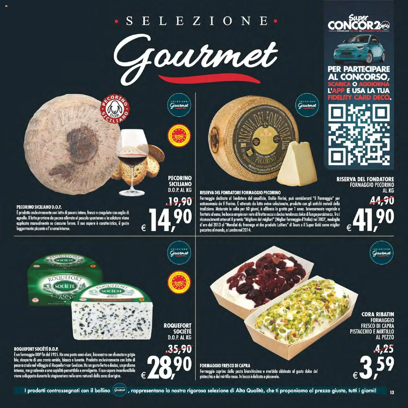 Anteprima dell'opuscolo Decò volantino Gourmet Sicilia dal negozio Decò valido da 23/10/2026 - Pasta, Latte, Frutta, Formaggio, Profumo, Frutta secca, Pecorino, Formaggio fresco