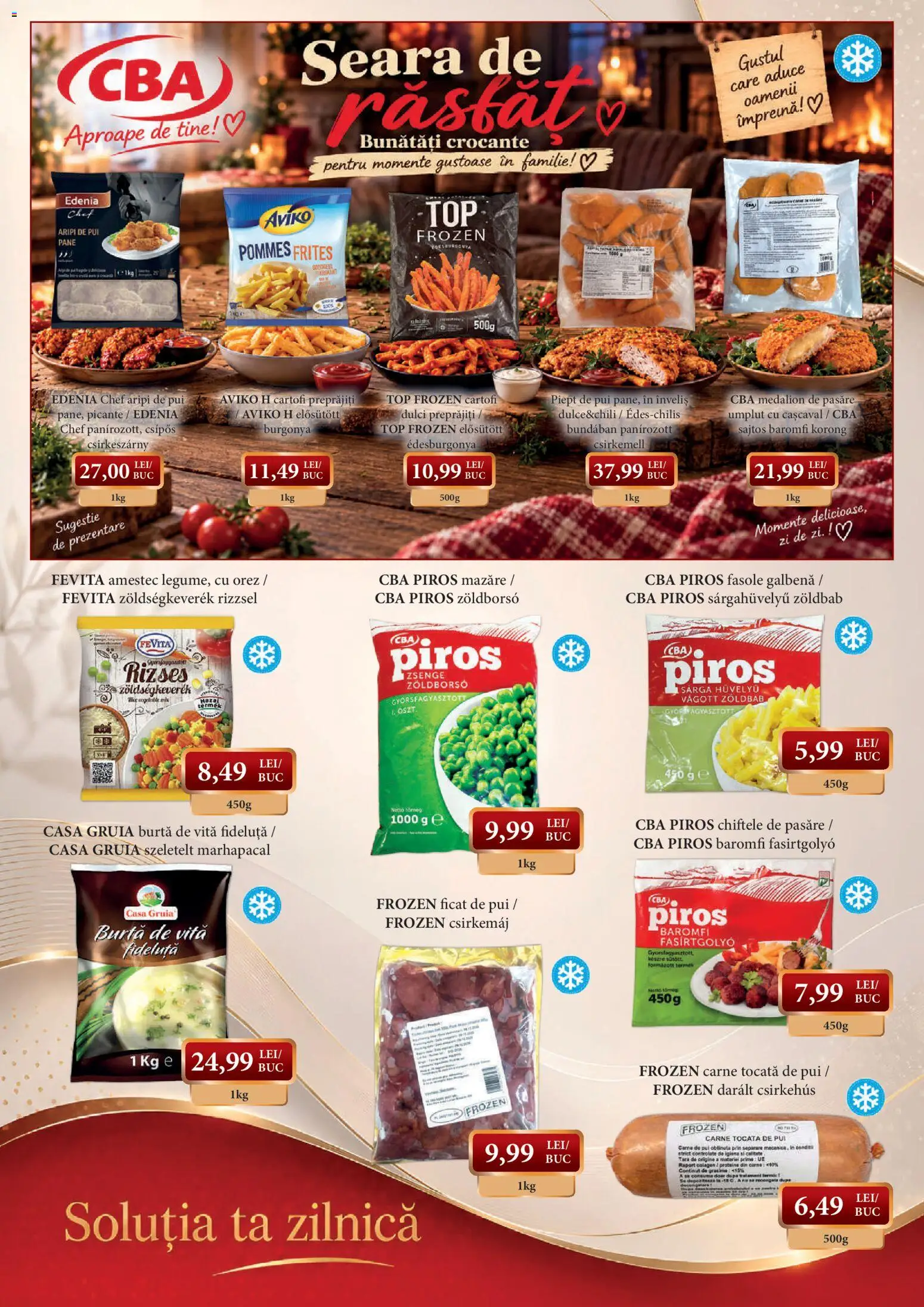 Previzualizarea de cataloage: CBA CBA Catalog Octombrie valabil de la 09.10.2026 - Chiftele, Proteine, Top, Cașcaval, Burta de vita, Amestec, Mazăre, Carne tocată