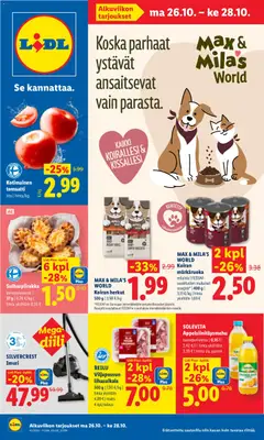 Kaupan Lidl Lidl tarjoukset esikatselu, voimassa 26/10/2026