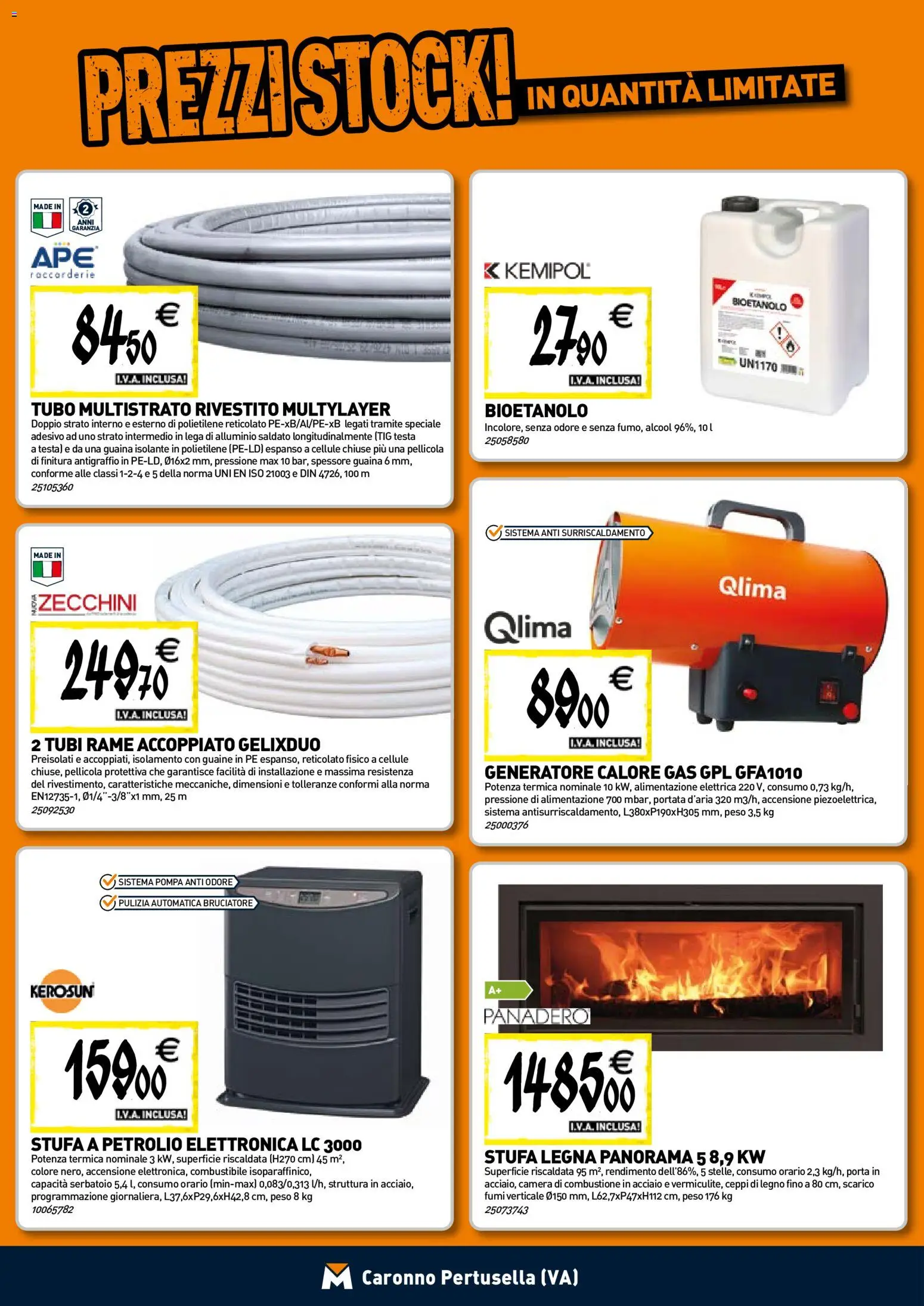 Anteprima dell'opuscolo Tecnomat catalogo dal negozio TECNOMAT valido da 29/10/2026 - Tubi, Porta, Rame, Alluminio, Stufa, Generatore, Tubo, Pellicola