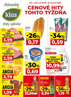 Náhľad Klas letáku platného od 18.05.2026