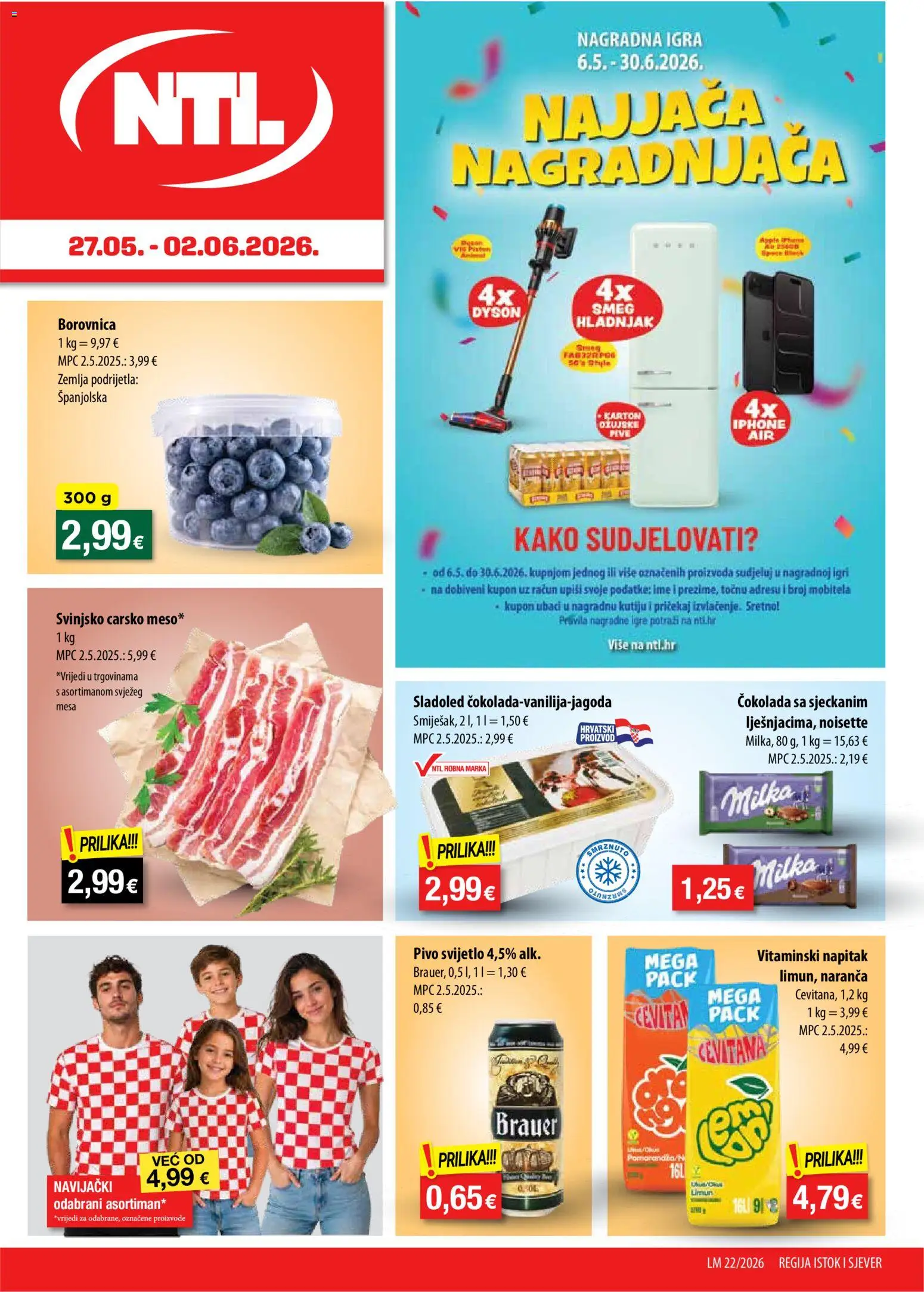 Pregled letka NTL Katalog trgovine NTL vrijedi od 27.05.2026