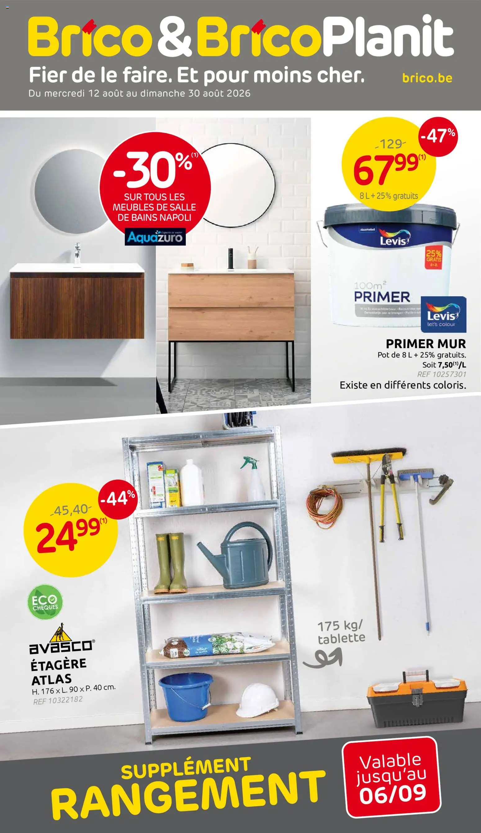 Voorbeeld van Brico Publicité van winkel Brico geldig vanaf 12/08/2026 - Pot