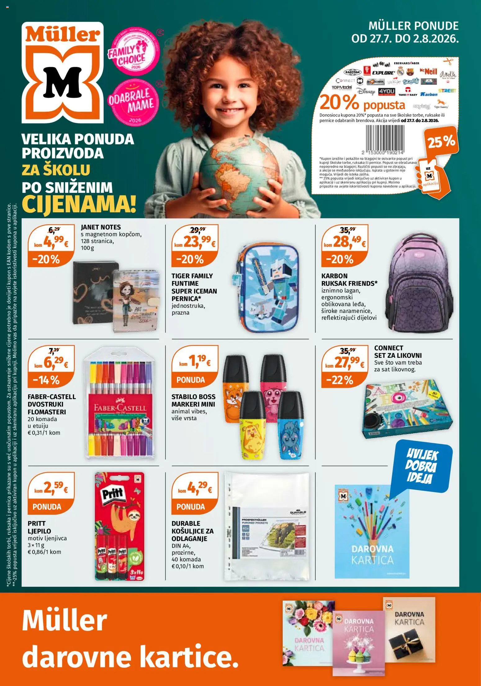 Pregled letka Müller Katalog trgovine Müller vrijedi od 27.07.2026