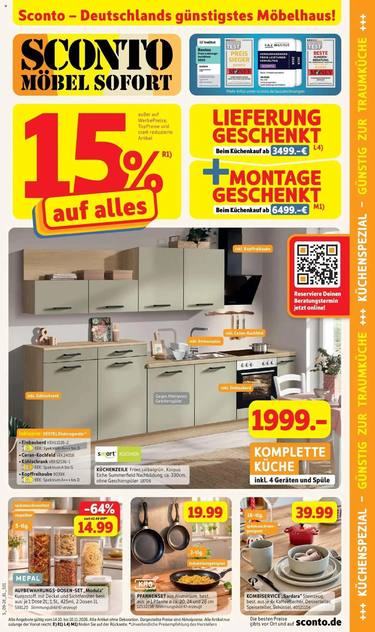 Vorschau von dem Prospekt des Geschäftes Sconto, gültig ab dem 14.10.2026