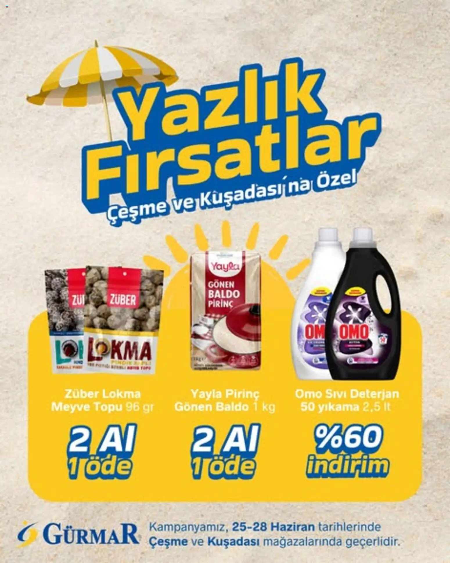 Gürmar Gürmar - Yazlık Fırsatlar 25.06.2026 - Broşürünün önizlemesi