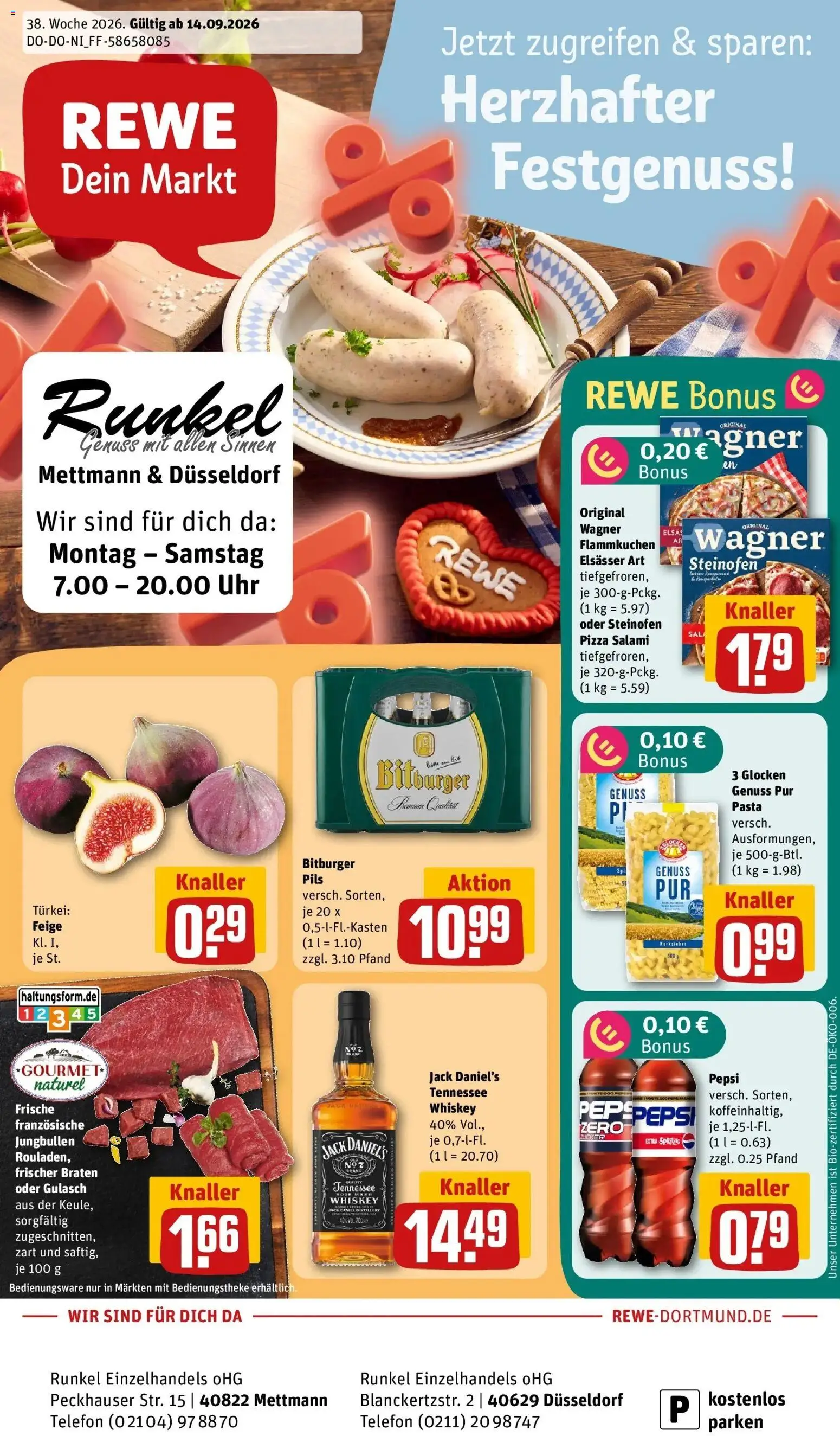 Vorschau von dem Prospekt des Geschäftes Rewe, gültig ab dem 14.09.2026