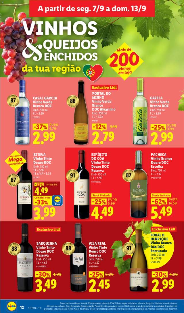 Novo folheto Lidl a partir de 07/09