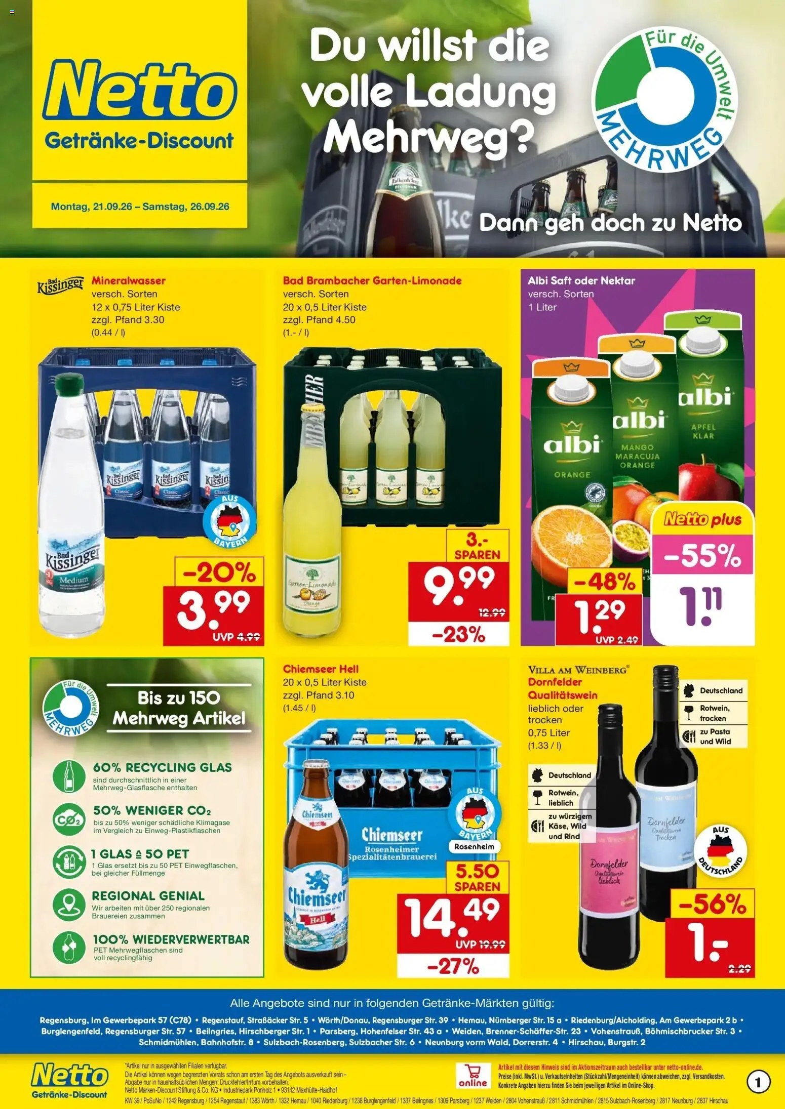 Vorschau von dem Prospekt des Geschäftes Netto Marken-Discount, gültig ab dem 21.09.2026